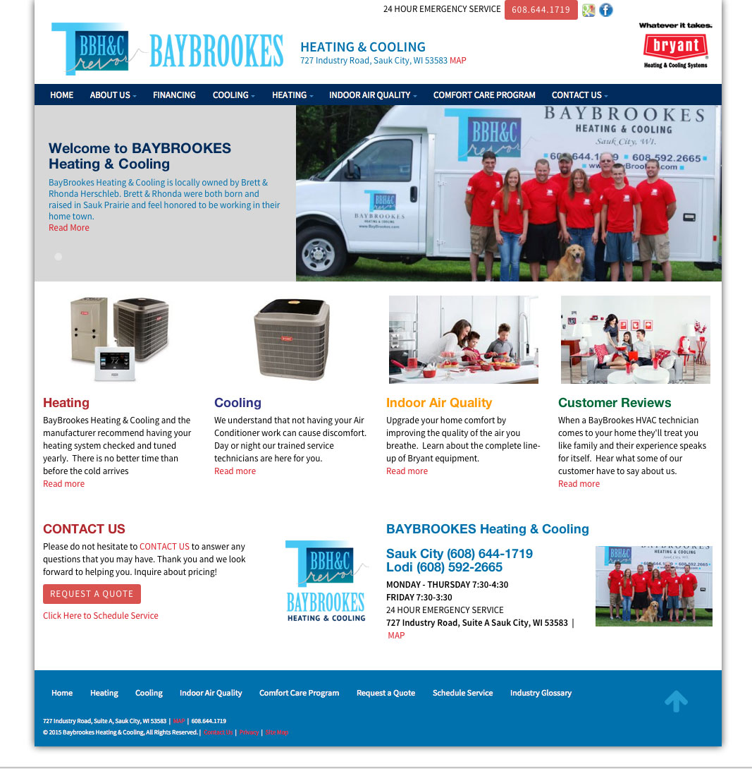 
                           Baybrookes Heating and Cooling                                